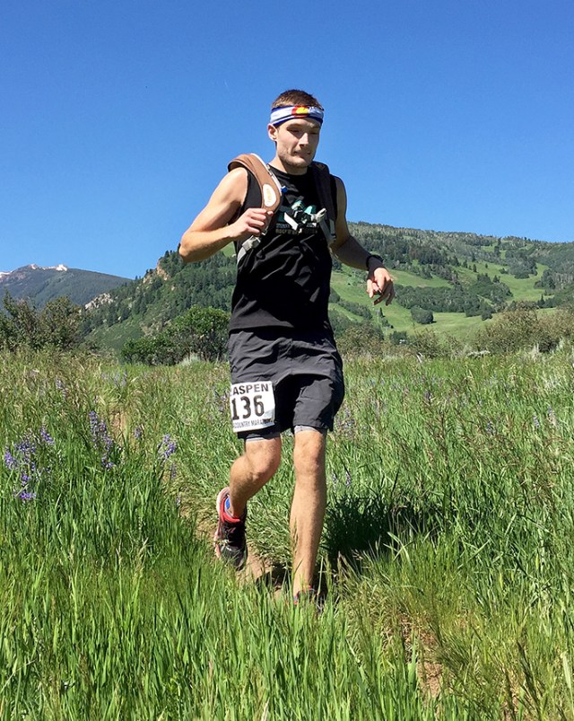 Photo of a runner during the Aspen Backcountry Marathon